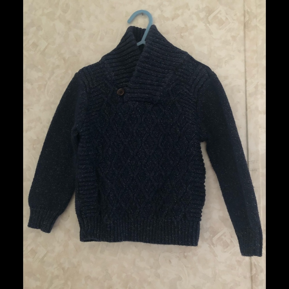 Toddler Boys' Shawl Collar Pullover Sweater - Cat & Jack 4T